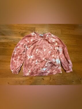 Knox Rose Acid Wash Linen Blend Long Sleeve Top